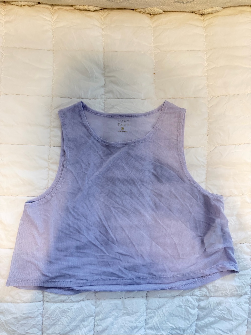 Lavender Cropped Tank - Women's Sleeveless Crop Top